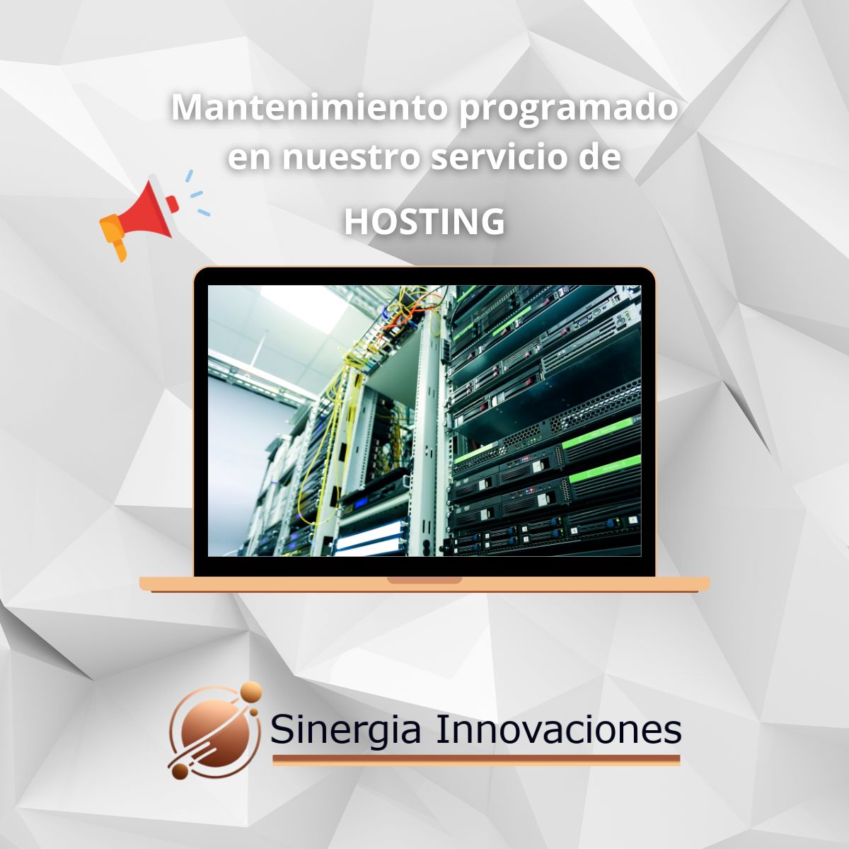mantenimiento hosting alojamiento web sinergia innovaciones