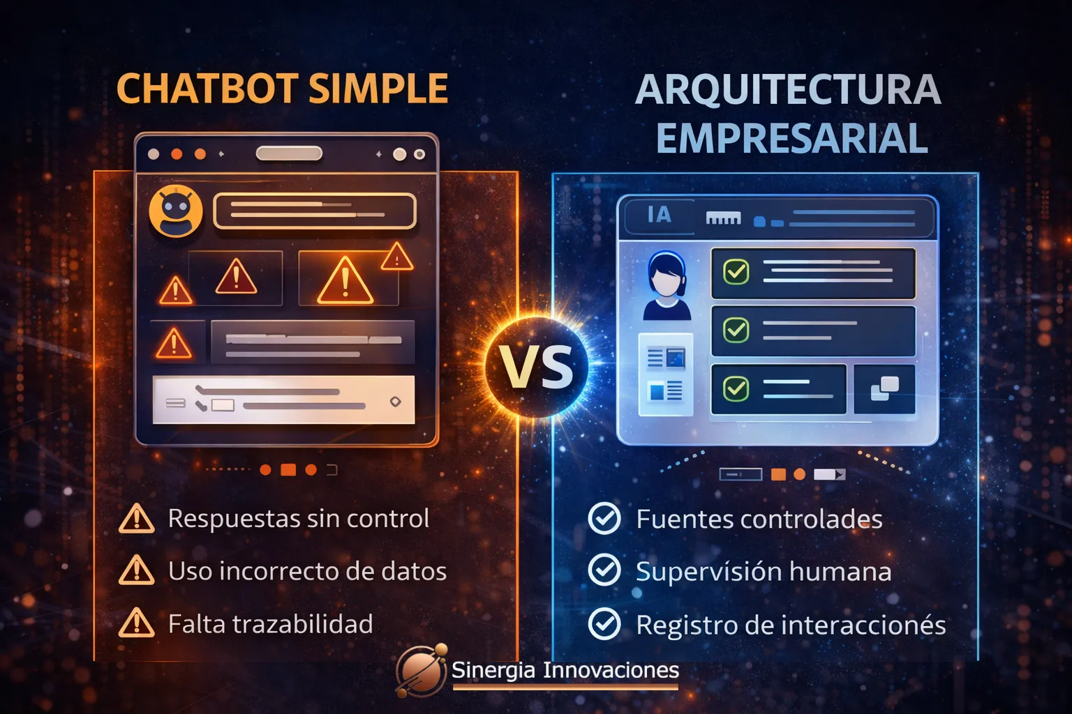 Chatbot vs Arquitectura empresarial